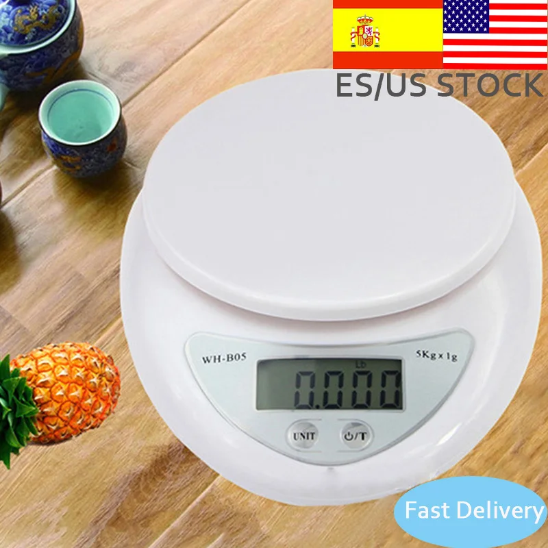 Принимает массу весом до 5 кг/1g Портативный цифровые весы измерения Вес Кухня для
