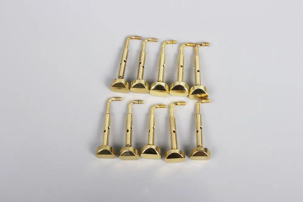 

2 set 2 Pairs 4Pcs 4/4 Violin Chin Rest Clamp Golden Color parts/Accessories
