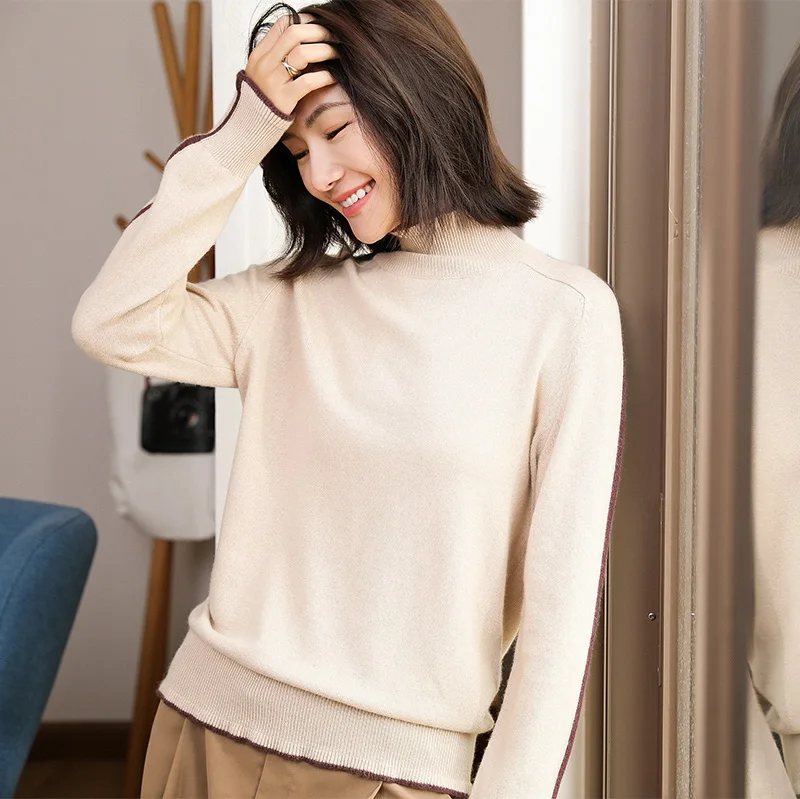 Высокие Мягкие и лучшее качество Для женщин свитер 100% из чистого кашемира