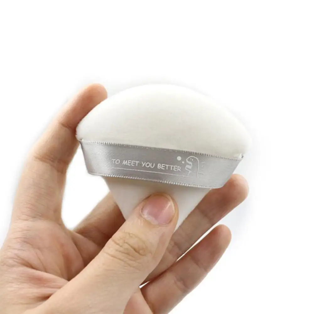 Black White Triangle Soft Velvet Powder Cosmetic Puffs Mini Makeup Sponge Make Up Beauty Tools |