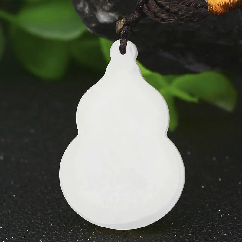 Натуральная китайская белая нефритовая подвеска HeTian мозаика золотое ожерелье