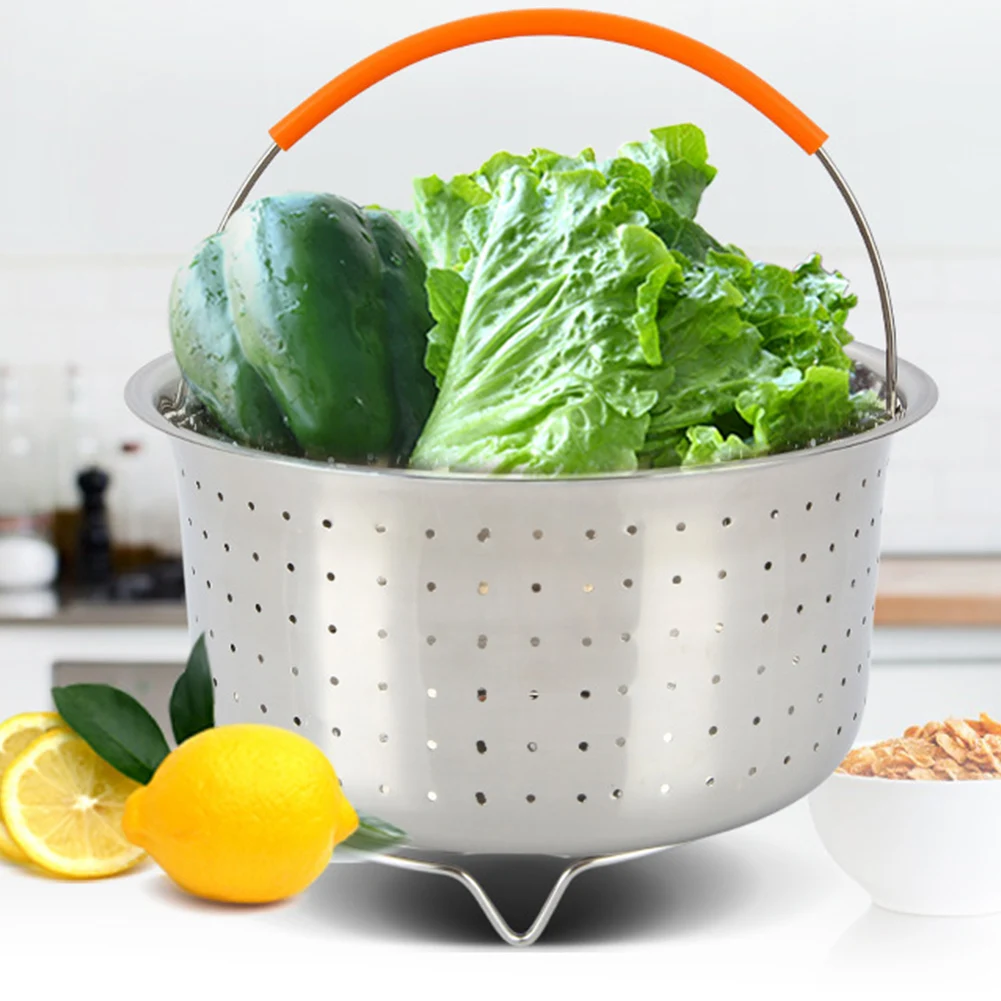 Яичная плита для фруктов овощей тарелок раскладной дуршлаг Паровая корзина пища