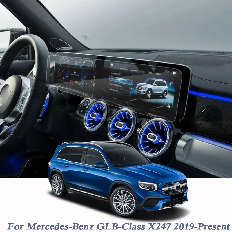 Автомобильный Стайлинг приборной панели пленка для Mersedes Benz GLB-Class X247- навигация gps закаленная пленка устойчивая к царапинам внутренняя наклейка