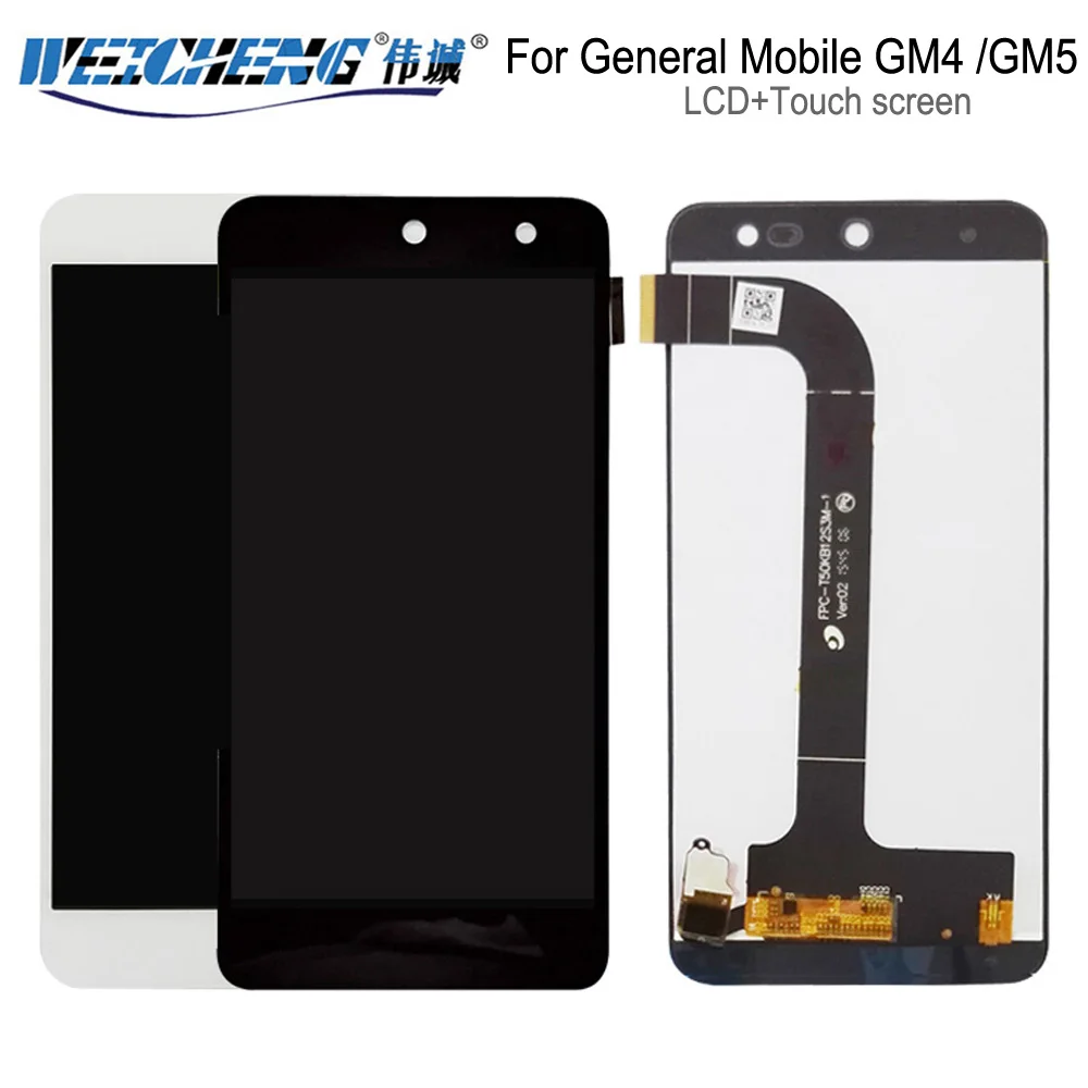 For General Mobile GM4 LCD Display+Touch Screen Assembly Replacement for GM5 GM 5+free Tools | Мобильные телефоны и