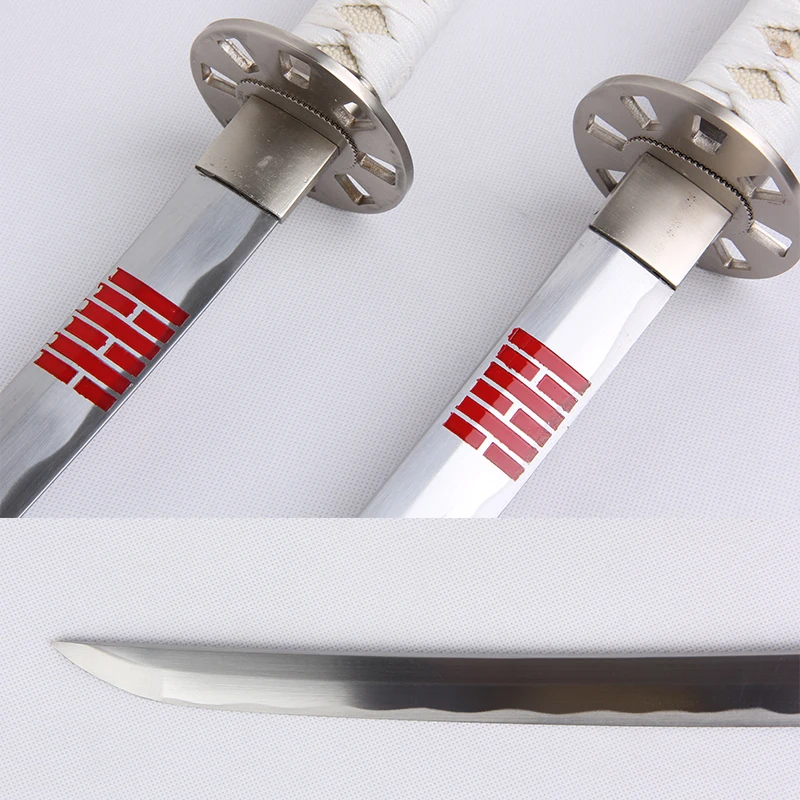 Для реплики фильма G.I. Джо белые мечи ниндзя реальная женщина 1045Carbon Steel Cosplay