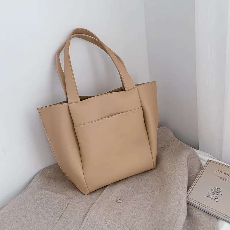 

Hot Sale Women Handbag Large Capacity Shoulder Bags High Quality PU Leather Shoulder Bags Ladies Wild Bags Sac A Main Femme
