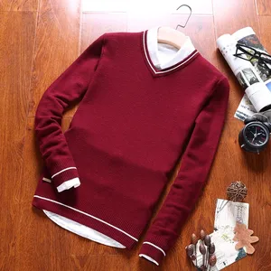 Теплый мужской свитер Varsanol из 100% хлопка, вязаные пуловеры, мужской свитер с круглым вырезом, пальто, Зимние Повседневные свитера с длинным рукавом, мужские топы