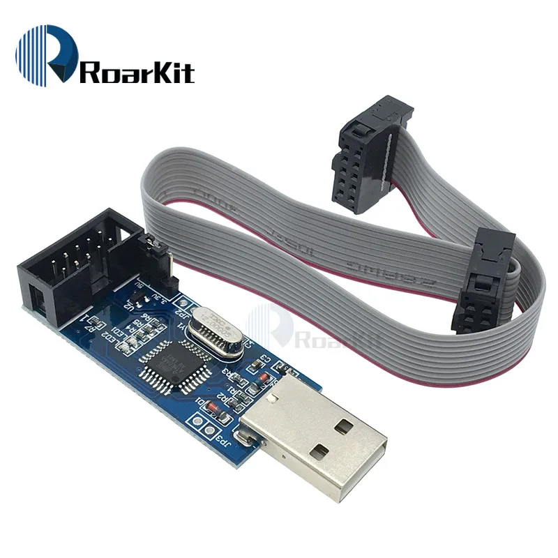 AVR Programmer LC-01 USBASP AVR кабель для загрузки/AVR программатор/51 ISP нисходящие линии программирования/AVR ISP/USB ISP - Цвет: AVR Programmer