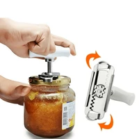 adjustable multi function bottle cap opener stainless steel lids off jar opener labor saving screw can opener for kitchen gadget