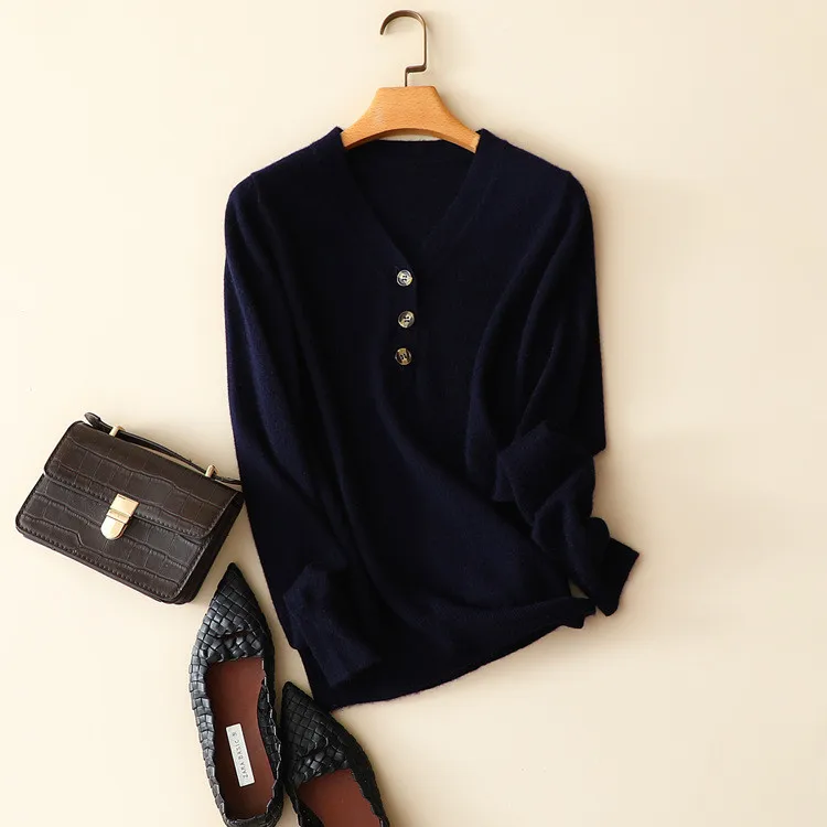 Naizaiga 100% кашемировые пуловеры Женские однотонные весенние женские Молодежный