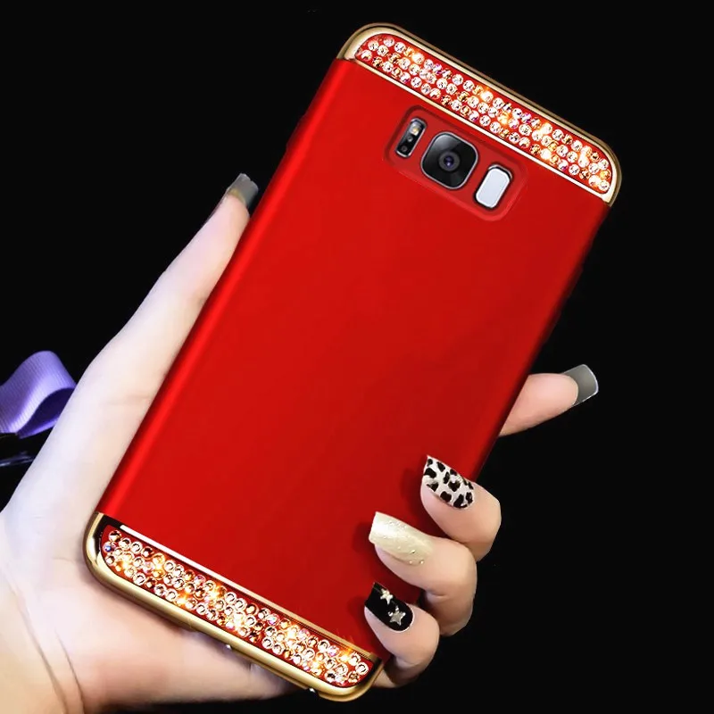 3 в 1 Жесткий ПК чехол для телефона samsung galaxy note 10 8 9 J6 J4 Plus A10S A20S A30S A50 A70 A40 побрякушки