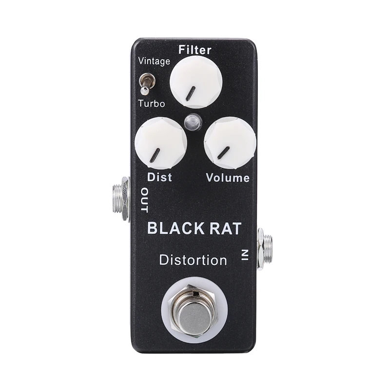 1 шт. черная мини педаль с эффектом искажений крысы две модели искажение хит