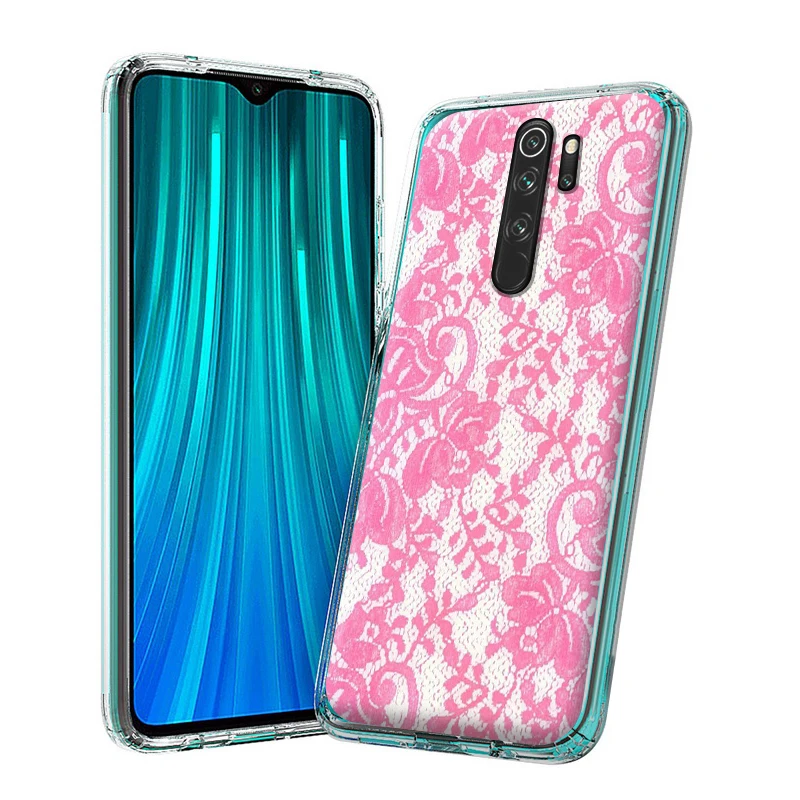 Силиконовый чехол для Xiaomi Redmi Note 9 Max 8T 8 7 6 5A 5 4X Pro Prime с кружевными цветами |