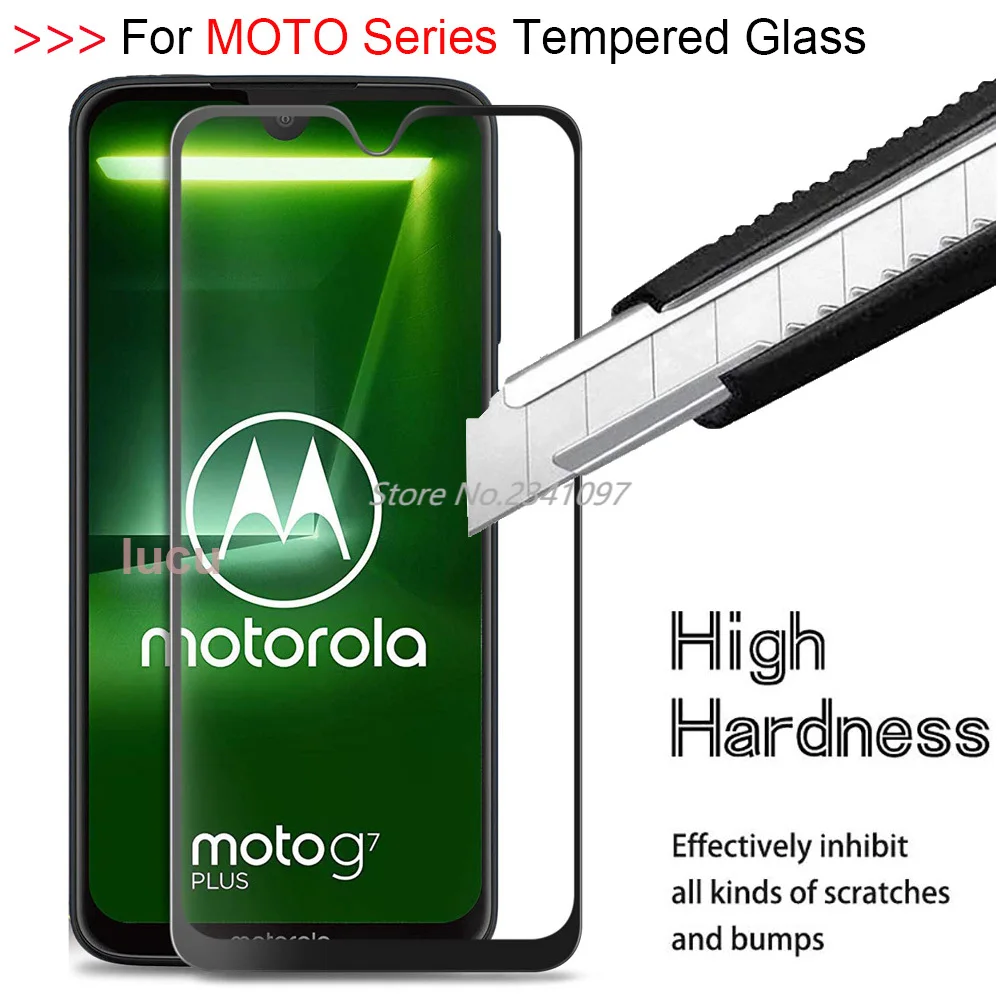 

9D Full Glue Tempered Glass for Motorola E6 E6 Play Full Cover 9H Screen Protector for MOTO E6S E6 Plus Front Film Screen Glass