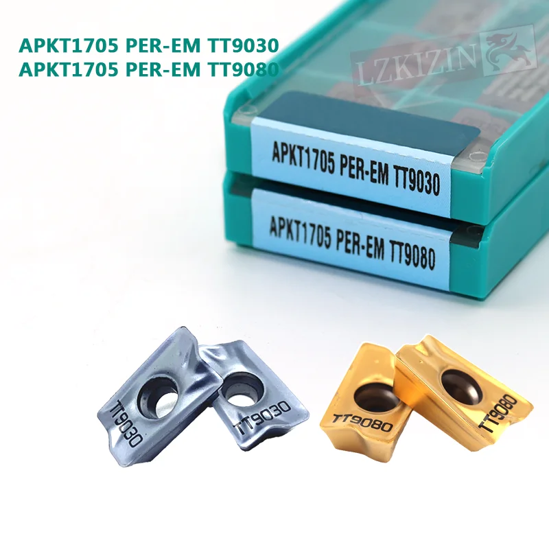 

10PCS APKT1705 PER EM TT9080 TT9030 Original Carbide insert CNC Milling Turning Tool Lathe cutter Tool APKT turning insert