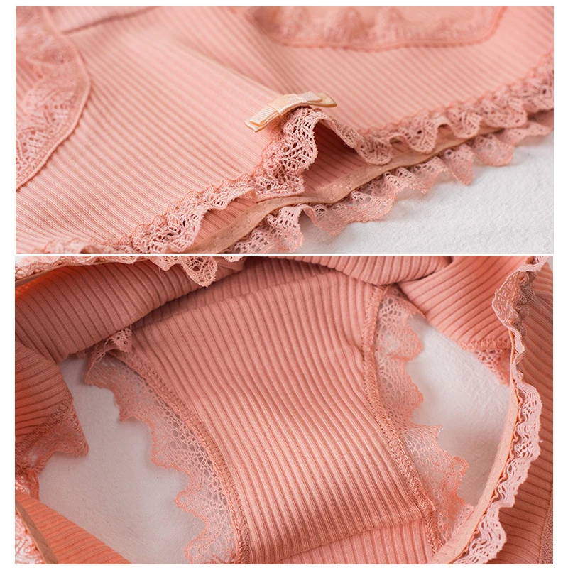 Хлопковые трусики кружевные дышащее комфортное сексуальное нижнее белье с