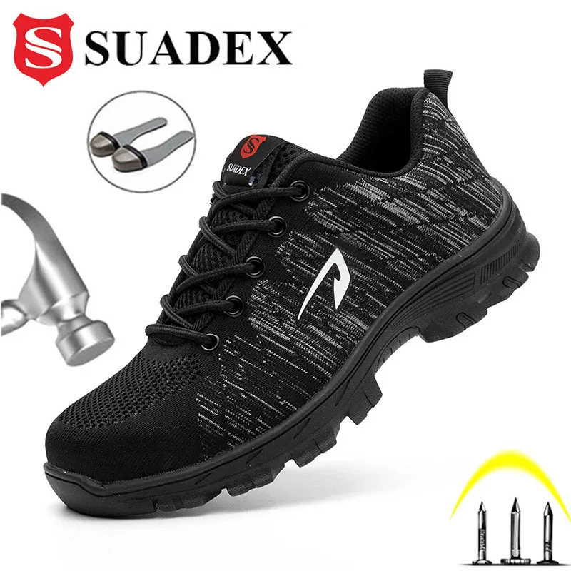 Рабочая обувь SUADEX S1P для мужчин и женщин защитные рабочие ботинки со стальным