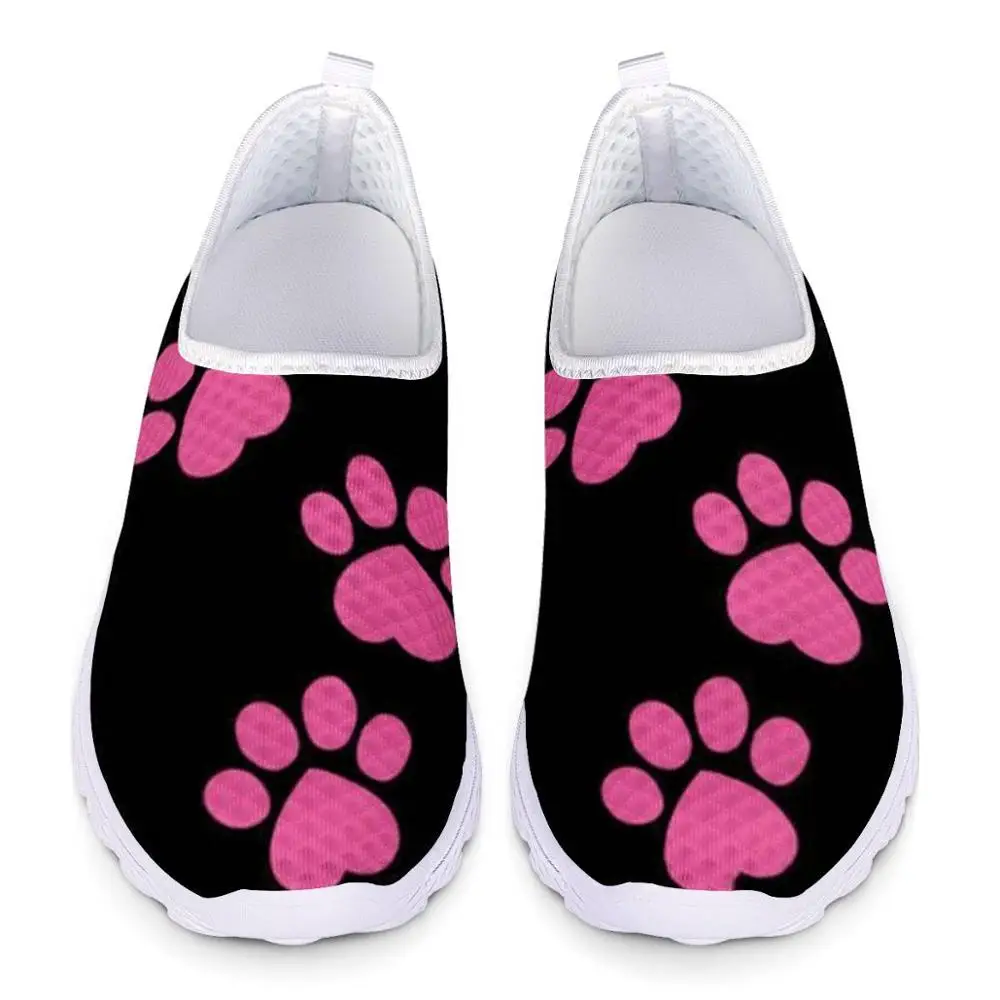 

HYCOOL Men Women Shoes Flat Cat Dog Paw Print Student Teen Girl Boys Fashion Comfortable Outdoor Footwear Sport Running Sneaker