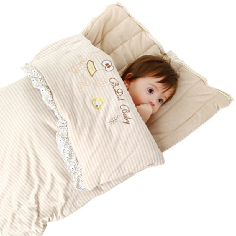 Детский спальный мешок для мальчиков и девочек зимний теплый конверт детей на