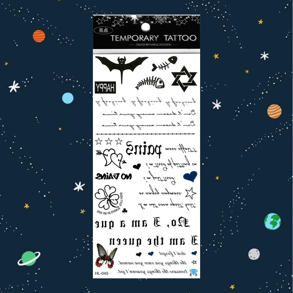 Тату-наклейка на День святого Валентина 5 шт./лот рукава с розовыми губами