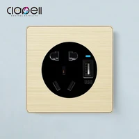 home improvement electrical outlet wall light switch pop usb socket outlet 5 year standard grounding with usb portswireless 16a