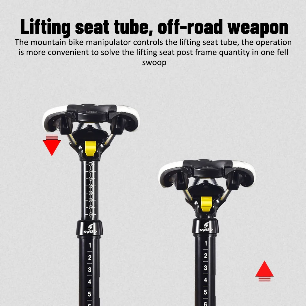 Cycling Hydraulic Seatpost Shock Absorber MTB Bicycle Seat Post Mountain Bike Road post Parts 30.9/31.6mm 100mm | Спорт и