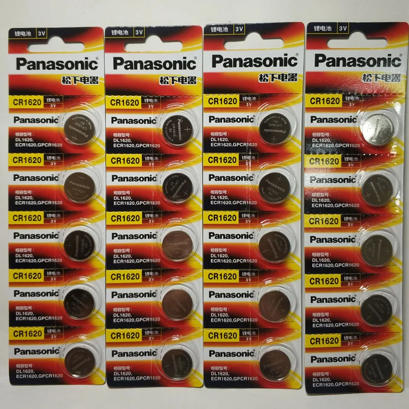 

20pcs Panasonic 1620 CR1620 3v Lithium Battery button Car remote control battery 100% Original