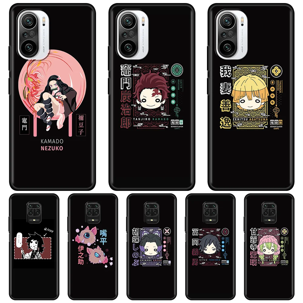

Demon Slayer Case For Xiaomi Redmi Note 9S 9 8 Pro 7 8T 10 Pro 9A 7A K40 8A 6A 9T 6 K30 4G 5G Back Phone Cover