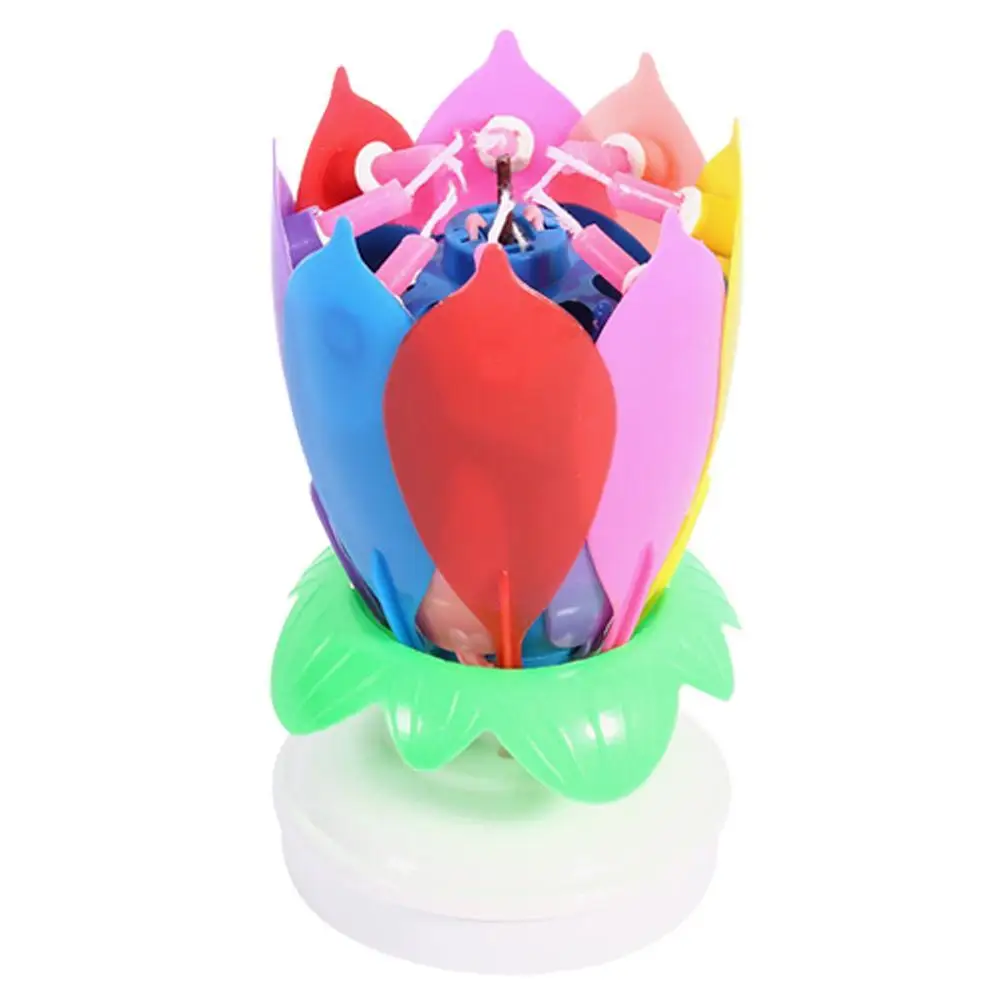 2017 Романтический музыкальный цветок лотоса С Днем Рождения Подарок Музыка