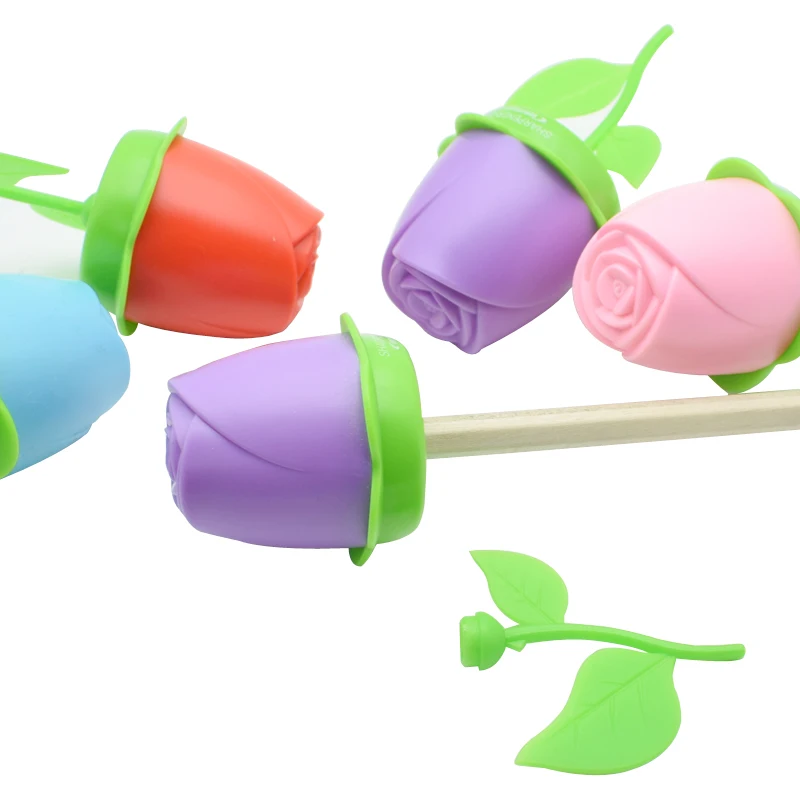 

Милый мини-розовый цветок Форма забавная электрическая точилка для карандашей точить карандаш студент школьные принадлежности кавайи кан...