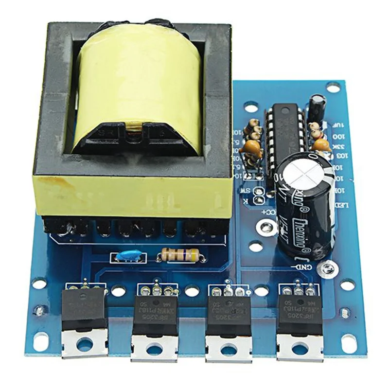 

500W DC 12V 16V To AC 18V 0-220V-380V DC To AC Inverter Boost Step Up Board Converter Transformer Low Power Consumption