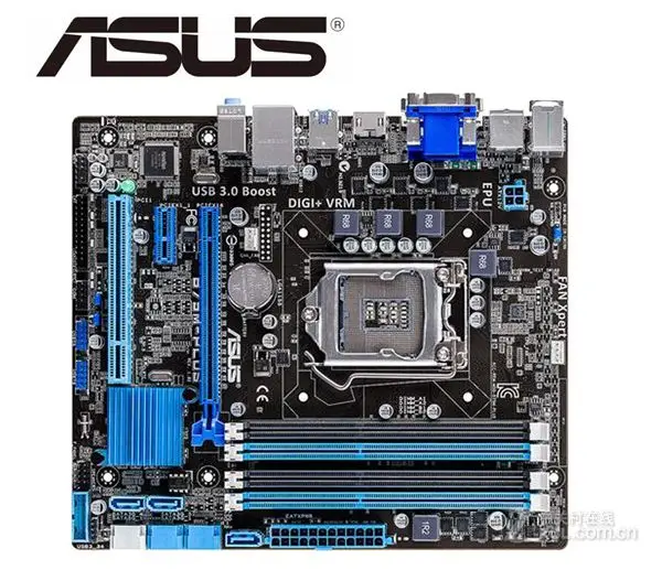 Настольная материнская плата для Asus B75M-PLUS B75 Socket LGA 1155 i3 i5 i7 DDR3 16 ГБ uATX UEFI BIOS