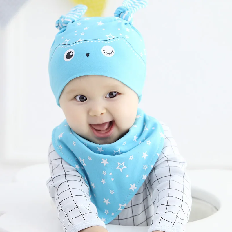 Размер от 6 до 24 месяцев сова с рисунком звезды шапочка для новорожденного малыша