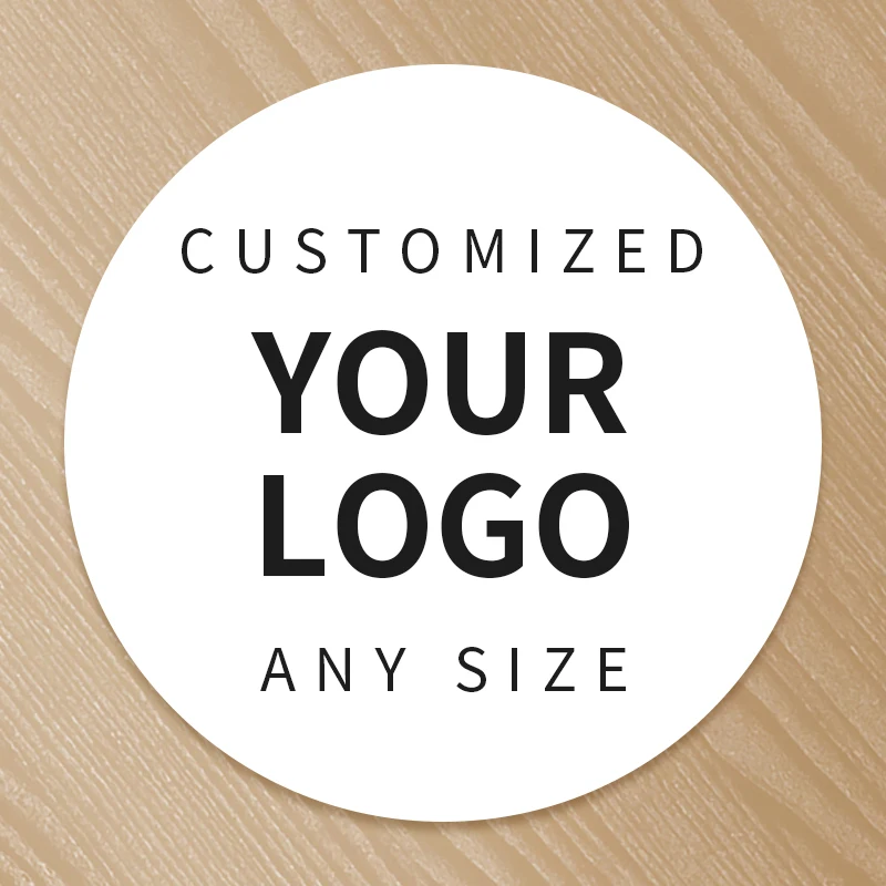 Printing Personalized Logo Label Custom Transparent  Stickers PVC Vinyl Paper KraftPaper Cake  Sticker eyelashes  Labels Brand