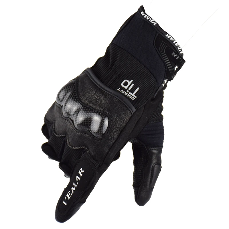 

VEMAR ve-179 anti-fall moto carbon fiber gloves motorcycle breathable off-road racing gloves guantes moto summer full fingger