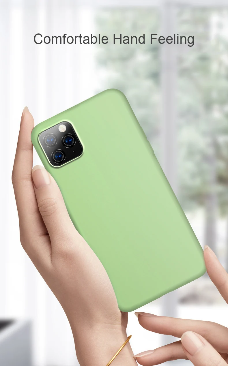 100 шт. жидкие силиконовые чехлы для Apple iPhone 11 Pro XS Max XR X 8 Plus 7 6 6S Мягкий тонкий чехол для телефона карамельный цвет задняя крышка