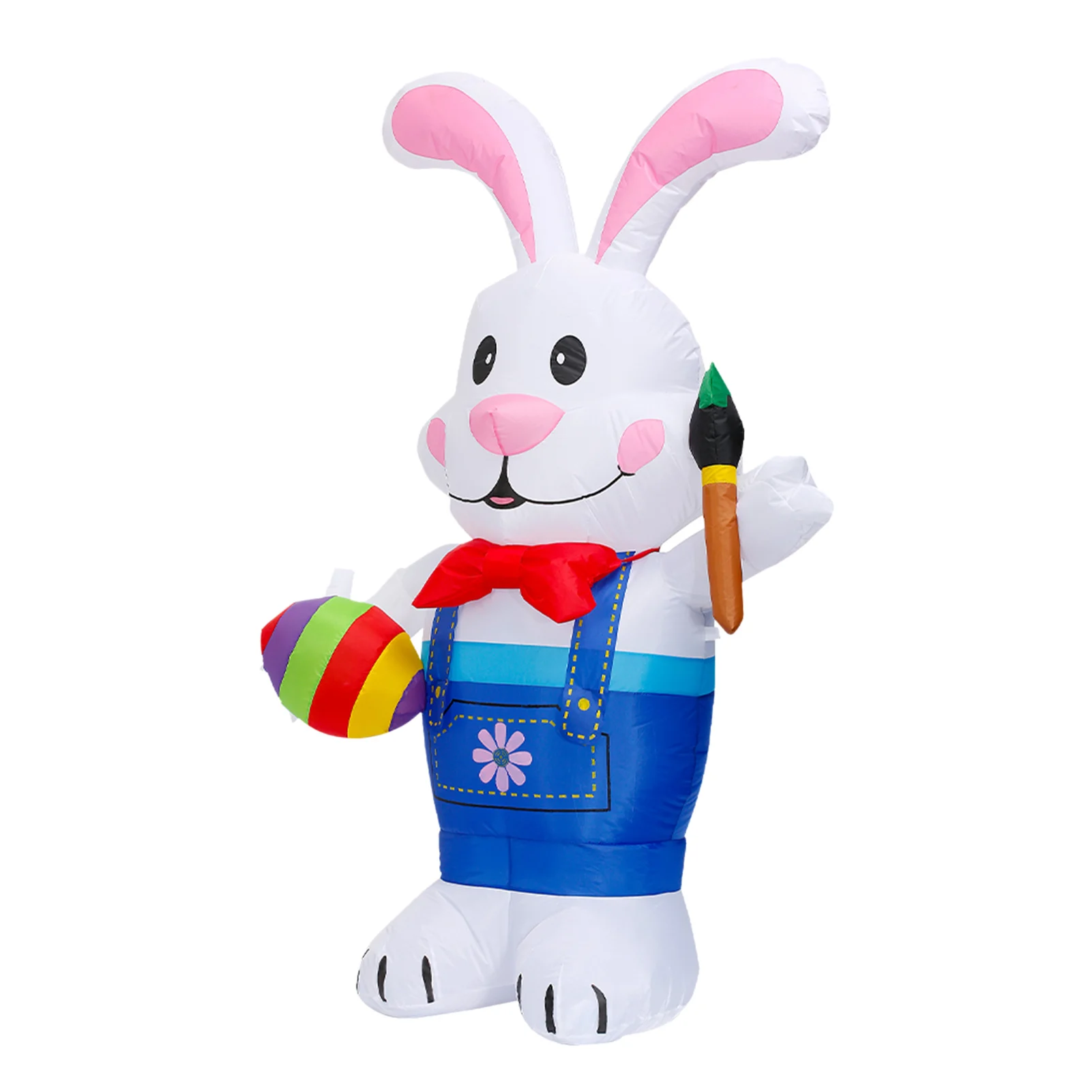 

Праздничный надувной кролик 6 футов, кисть с подсветкой, Светодиодный светящийся надувной кролик, надувной Пасхальный кролик, кукла, пасхал...