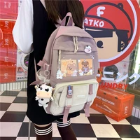 multi pocket backpack for women large capacity nylon backpacks for teenbager girls high school laptop travel school bag