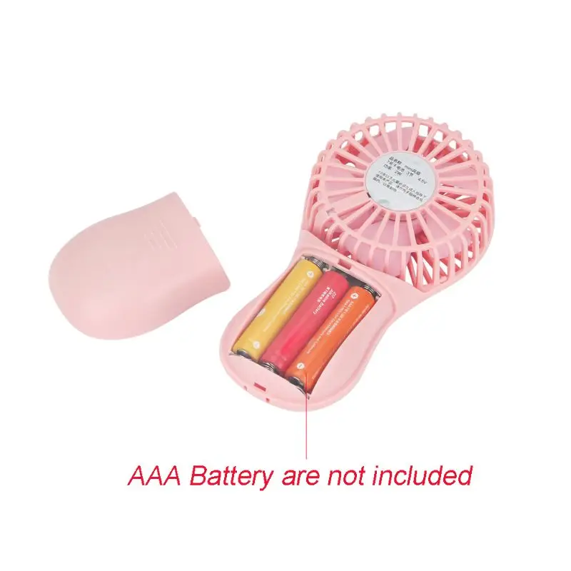 

Mini Portable Pocket Fan Cool Air Hand Held Travel Cooler Cooling Mini Fans Power By 3x AAA Battery G8TC