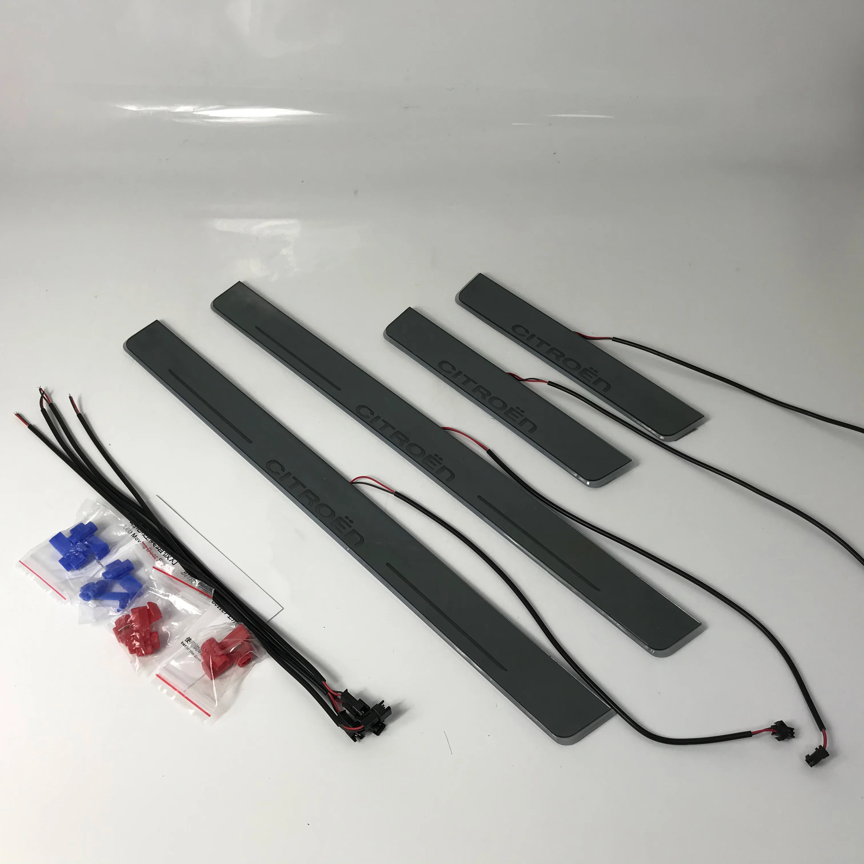 

Acrylic mobile LED welcome scooter wear plate door sill frame path light for Citroen Nemo accessories dedicated Flow/fixed light