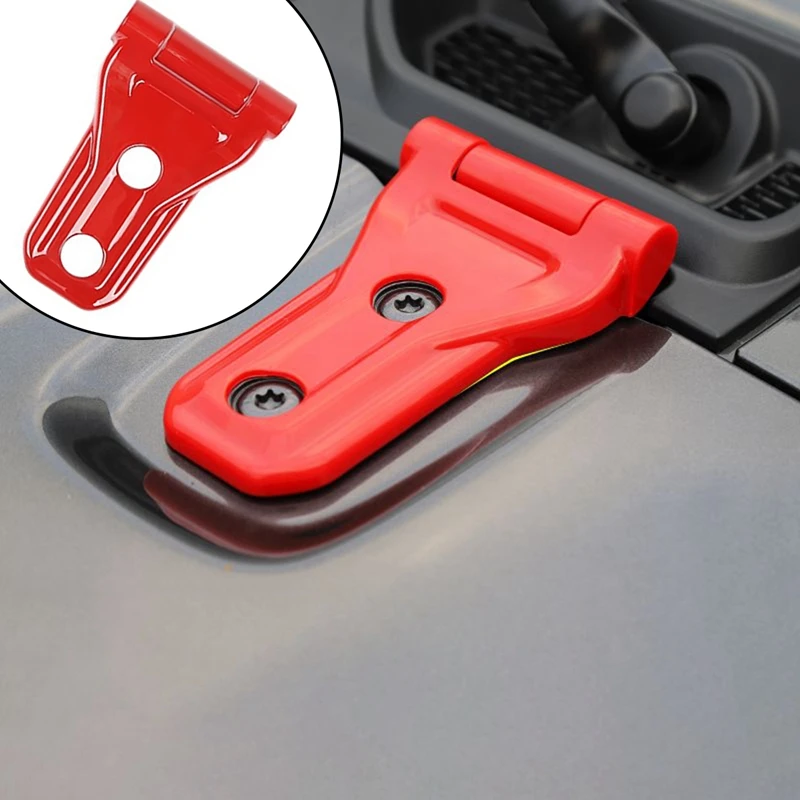 

Car Engine Hood Hinge Protector Trim Cover Accessories for Jeep Wrangler JL Gladiator JT 2018-2021