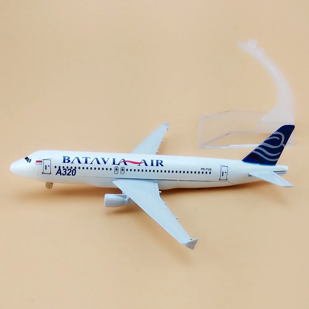 16 см Batavia Air A320 Airbus 320 Airways Airlines металлический сплав модель самолета литье под