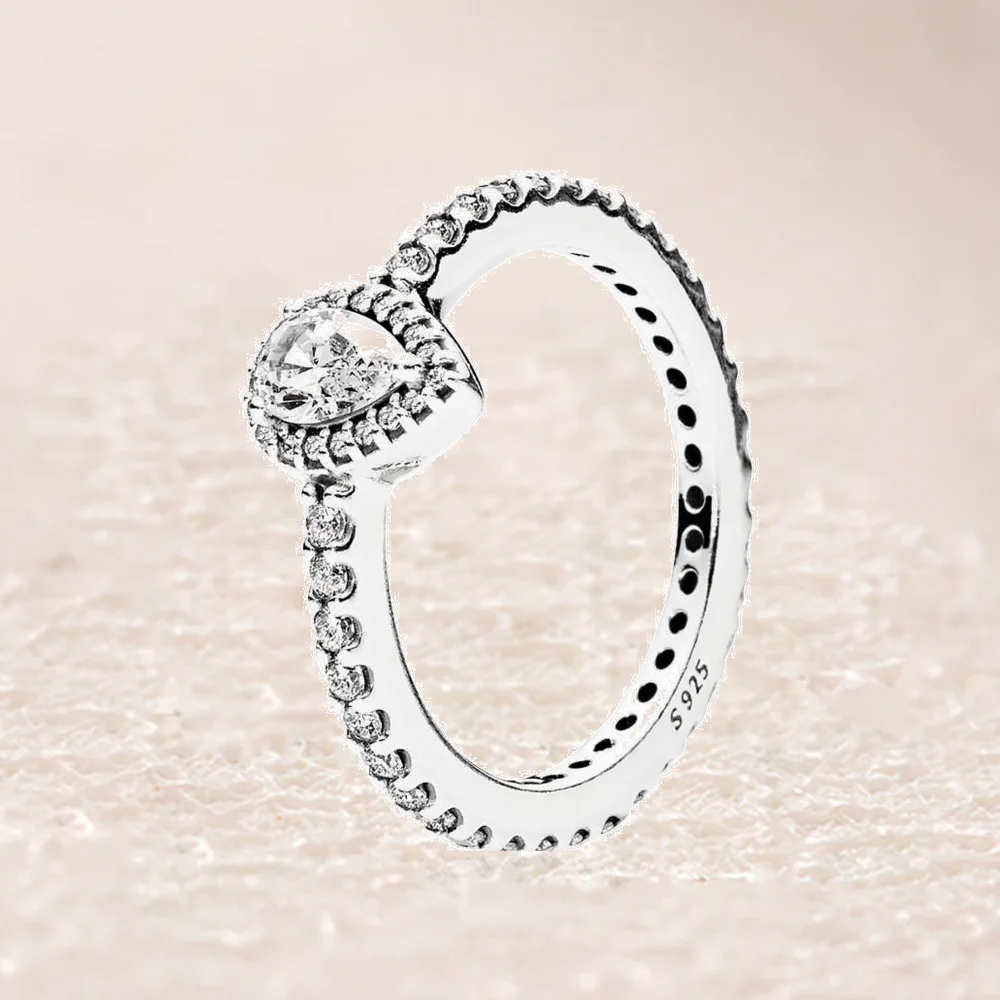 

196254CZ RADIANT SMALL TEARDROP RING
