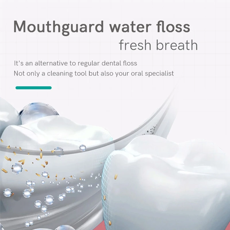 

Water Pick Teeth Cleaner Flosser, Cordless Water Flosser for Gingivitis Food Debris Oral Braces Bridges Care Pulsation Water Jet