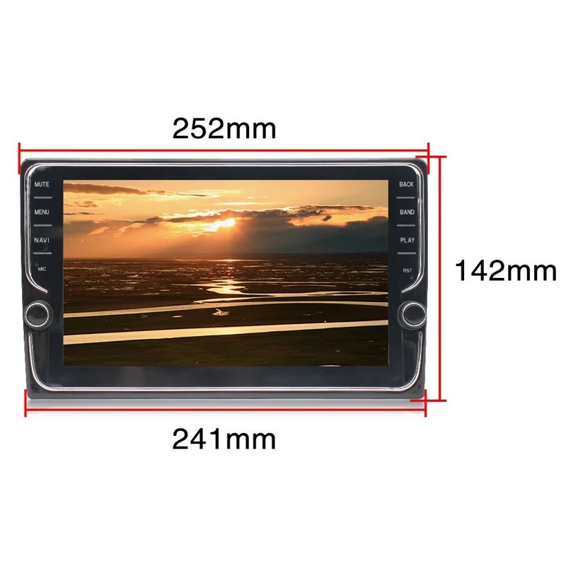 Android 8 1 автомобильный стерео 9 дюймов 1024x600 1080P четырехъядерный 6 GHz Мультимедиа