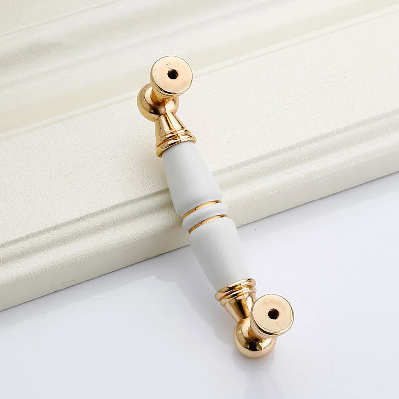 KK & FING белые керамические дверные ручки для шкафов европейские антикварные