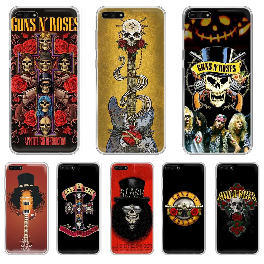 Чехол Guns N' Roses G R для HUAWEI honor mate 7A 8S 8X 9 9X 10 20 30 pro lite | Мобильные телефоны и