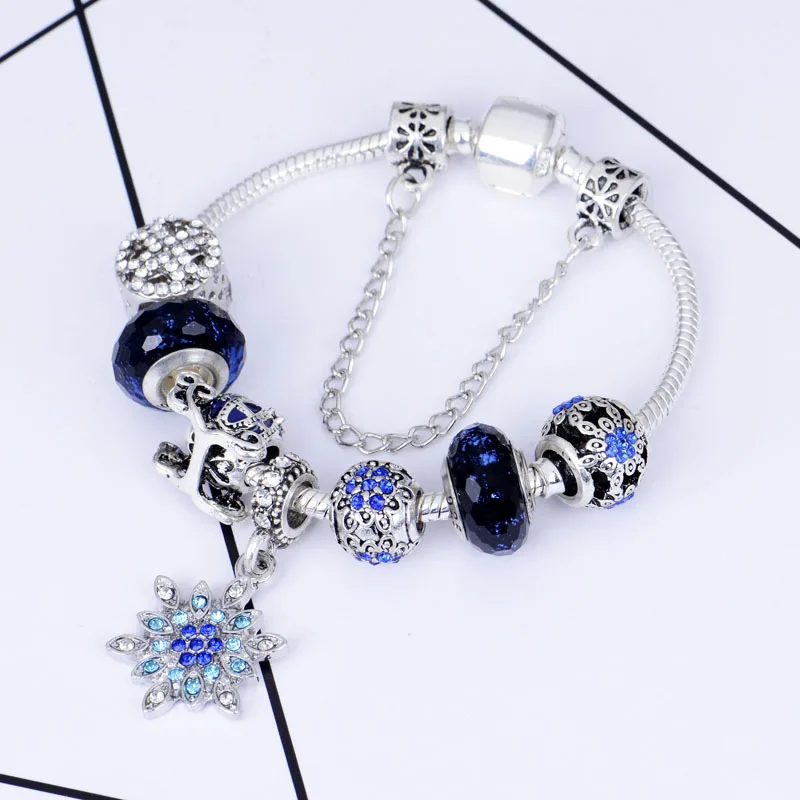 

(With Box) PB1 Authentic Temperament Butterfly Charm Bracelet Set women fashion jewelry bangles DZ