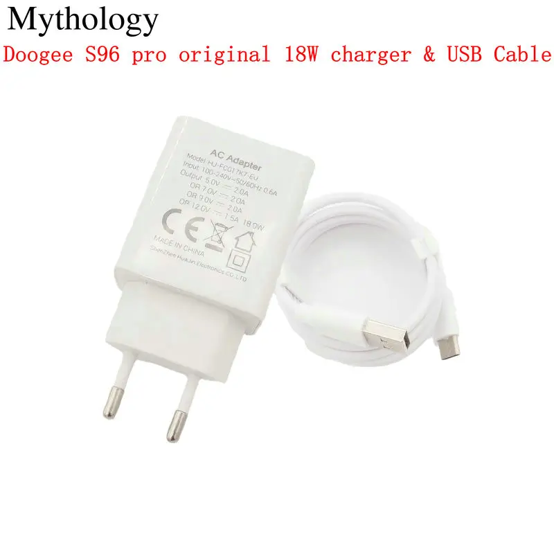 

For Doogee S96 Pro Type-C USB Cable 12V1.5A 18W Fast Charger Mobile Phone Quick Charger Accessories