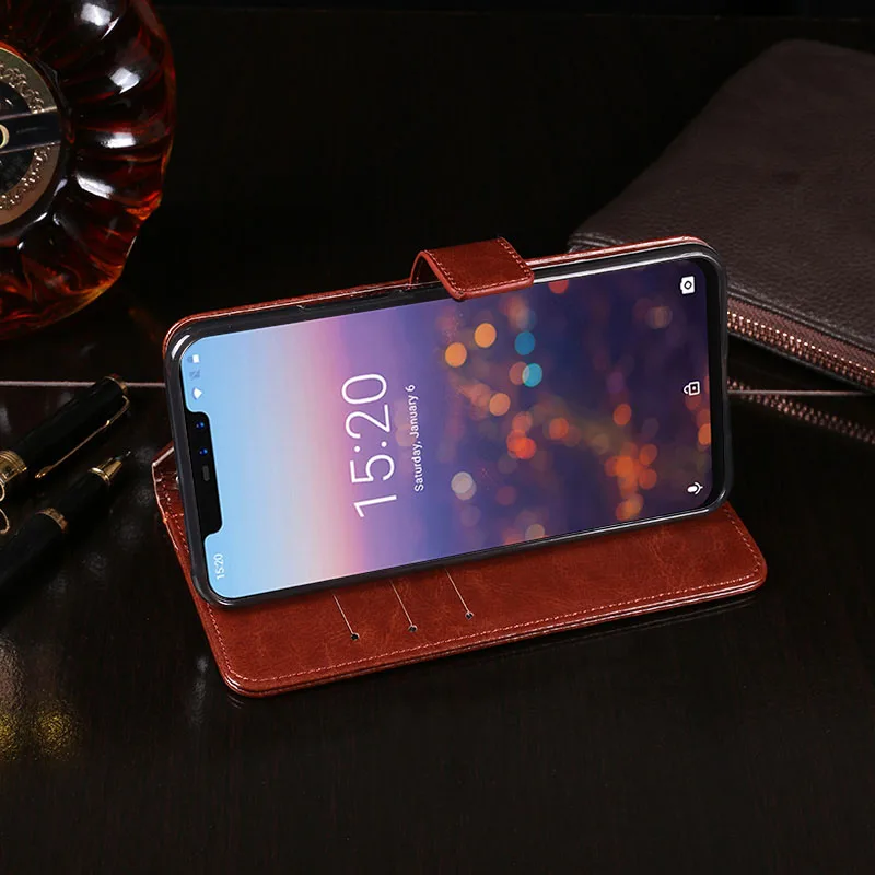 Чехол для Umidigi Z2 магнитный флип-чехол 6 2 дюйма с узором Crazy Horse кожаный чехол Pro